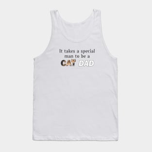 It takes a special man to be a cat dad - beige tabby cat oil painting word art Tank Top